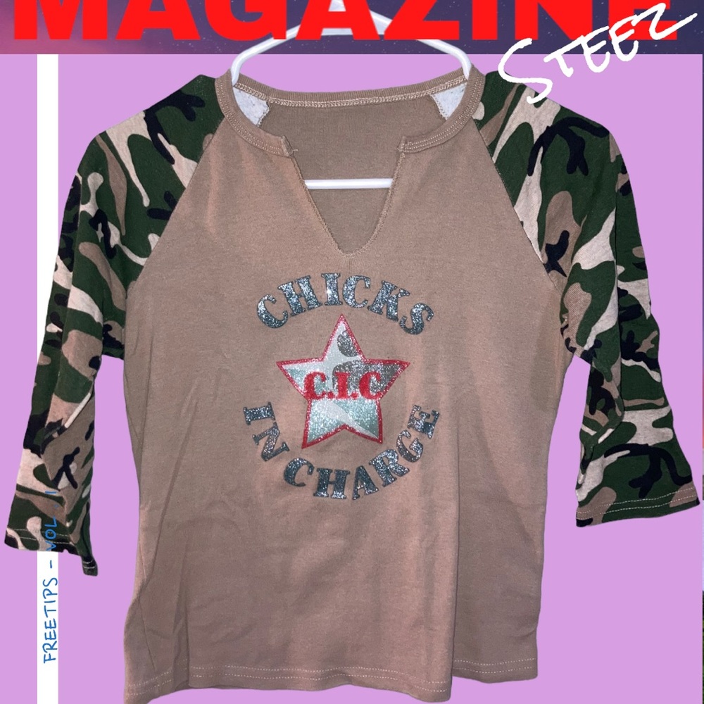 Vintage Cute Quarter Sleeve Tee